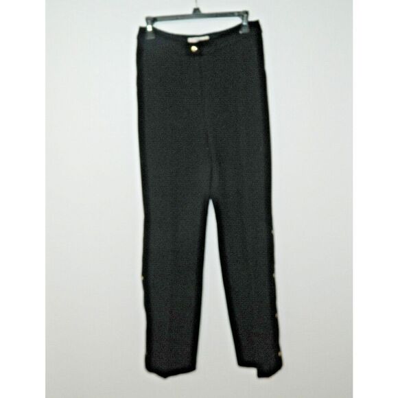 Brogger Pants Women's Size Small Black Wool Fly Away Snaps on the Hem - Picture 6 of 12